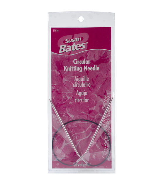 Susan Bates 10-Inch Silvalume Single Point Knitting Needle Red 5.5mm